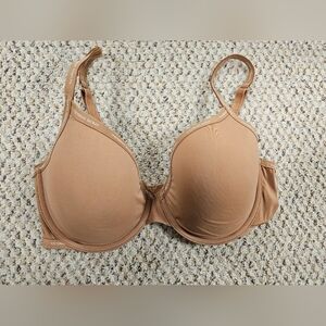 Victoria's Secret‎ Toffee Mini Logo 34DD T-Shirt Perfect Shape Push Up Bra VS